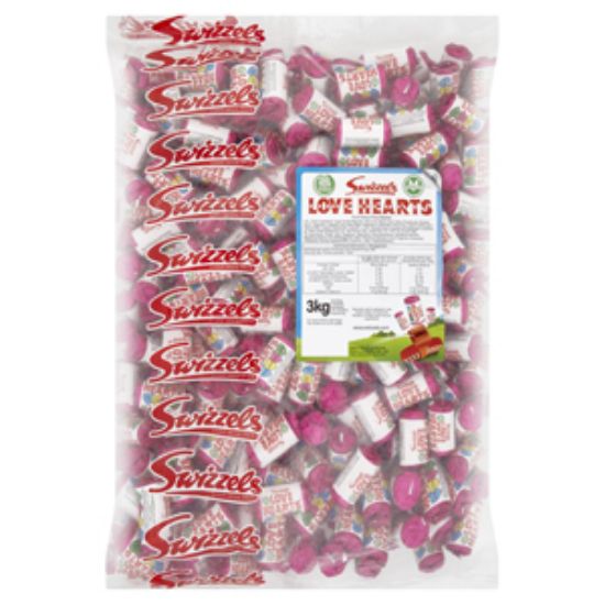 Picture of Pick n Mix Swizzel Love Heart Mini Rolls 3kg